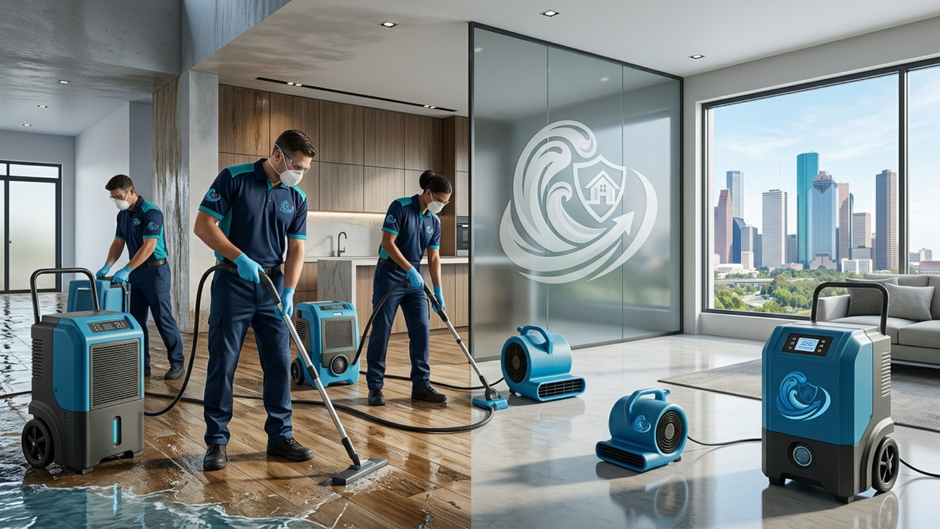 Water Damage Restoration Houston Express hero banner